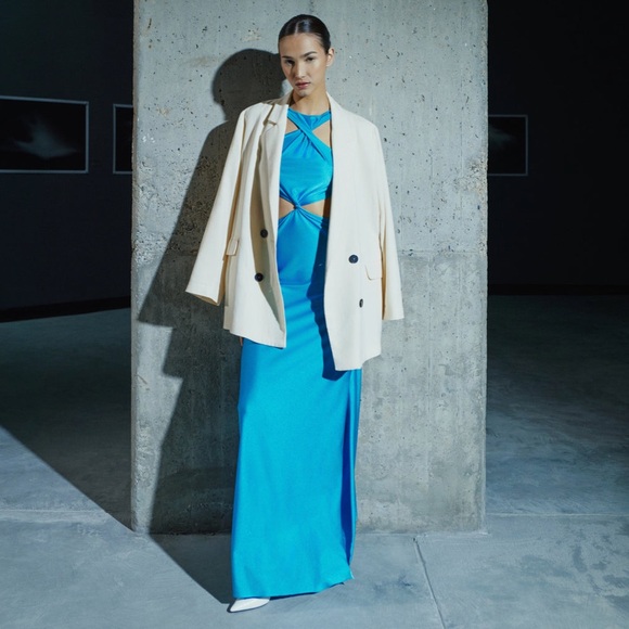 Baobab Ribera Maxi Dress Blue NWT - Picture 2 of 6